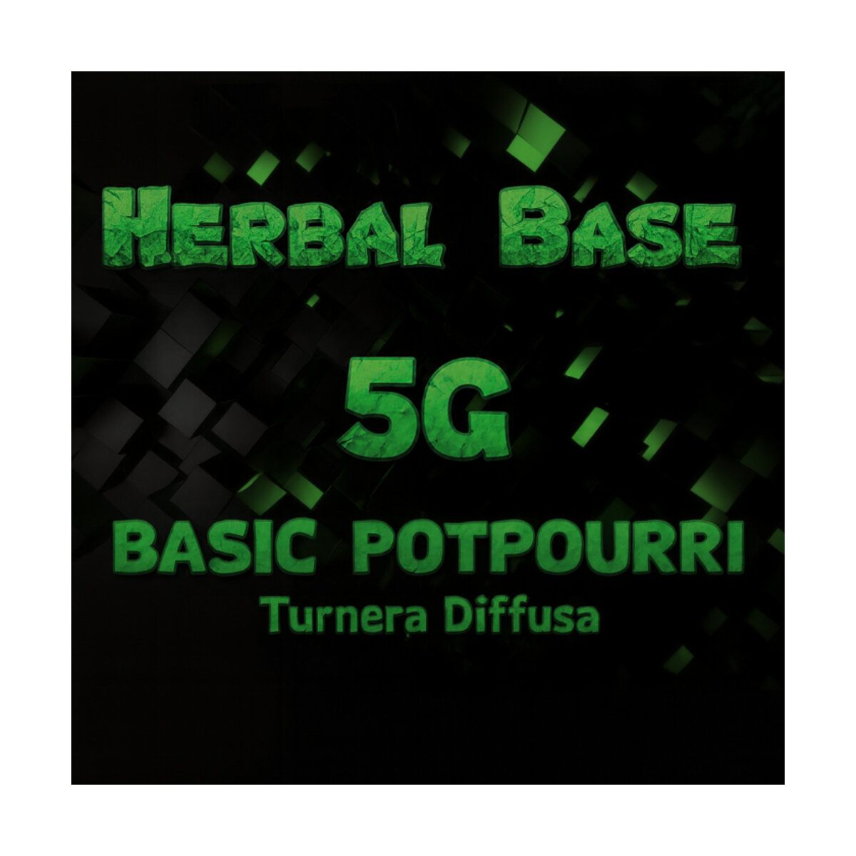 Herbal Base 5g Kräutermischung von Herbalution mit grün-schwarzem Motiv
